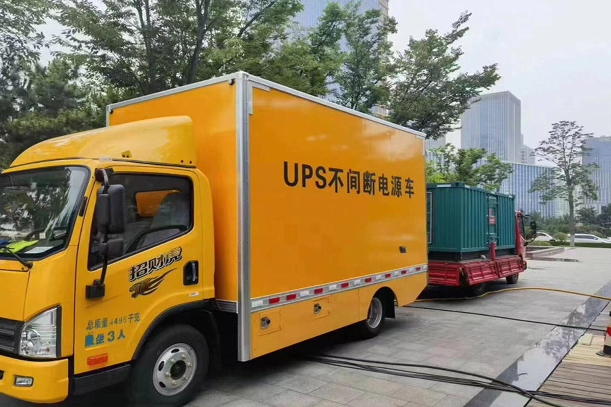 东河发电机租赁施工现场